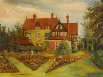 Broadwater (Kenilworth Road et Earlsdon Avenue, Coventry), début du 20e siècle (huile sur carton)