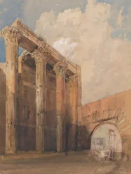 Temple de Mars Ultor, Rome, 1840-45