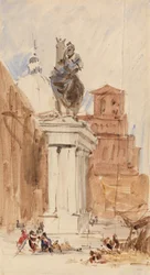 La statue de Colleoni, Venise