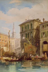 Le Palazzo Dei Camerlinghi, Venise, vers 1835-55
