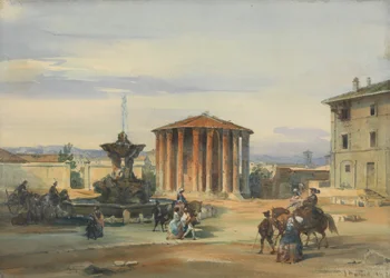 Le Temple de Vesta, Rome