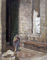 Et Jésus resta seul et il y avait une femme au milieu, illustration pour La Vie du Christ