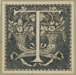 Lettre capitale T, illustration de La Vie de Notre Seigneur Jésus-Christ