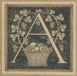 Lettre capitale A, illustration de La Vie de Notre Seigneur Jésus-Christ