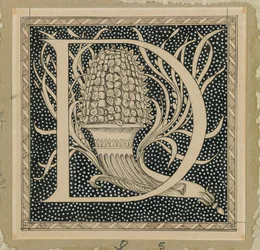 Lettre capitale D, illustration de La Vie de Notre Seigneur Jésus-Christ
