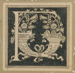 Lettre capitale F, illustration de La Vie de Notre Seigneur Jésus-Christ
