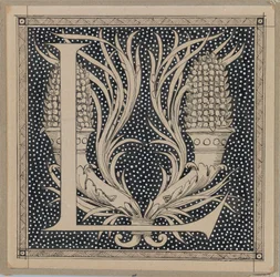 Lettre capitale L, illustration de La Vie de Notre Seigneur Jésus-Christ