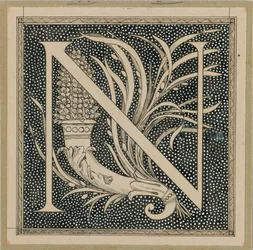 Lettre capitale N, illustration de La Vie de Notre Seigneur Jésus-Christ
