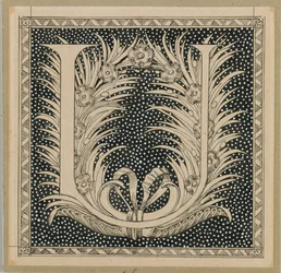 Lettre capitale U, illustration de La Vie de Notre Seigneur Jésus-Christ