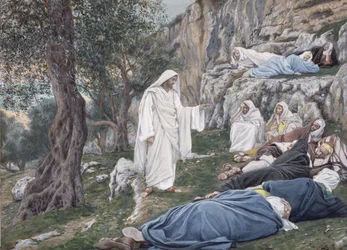 Le Christ ordonnant à ses disciples de se reposer, illustration pour La Vie du Christ