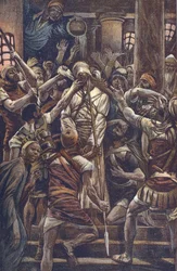 Le Christ tourné en dérision dans la maison de Joseph Caïphe