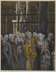 Conspiration des Juifs, illustration de La Vie de Notre Seigneur Jésus-Christ, 1886-94