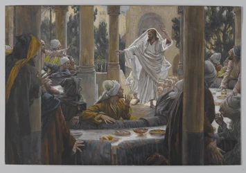 Malédictions contre les pharisiens, illustration de La vie de notre Seigneur Jésus-Christ, 1886-96