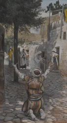 Guérison des lépreux à Capernaüm, illustration de La vie de notre Seigneur Jésus-Christ
