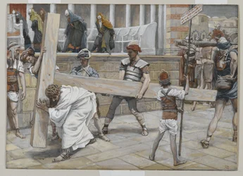Jésus Portant la Croix, illustration de La Vie de Notre Seigneur Jésus-Christ, 1886-94