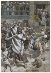 Jésus Devant Hérode, illustration de La Vie de Notre Seigneur Jésus-Christ, 1886-94