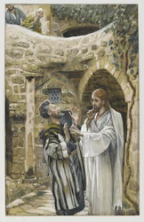 Jésus guérit un homme muet possédé, illustration de La vie de notre Seigneur Jésus-Christ