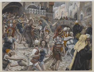 Jésus Conduit de Caïphe à Pilate, illustration de La Vie de Notre Seigneur Jésus-Christ, 1886-94