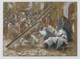 Jésus Rencontre Sa Mère, illustration de La Vie de Notre Seigneur Jésus-Christ, 1886-94