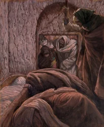Jésus dans le tombeau, illustration pour La Vie du Christ