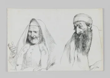 Juif et Juive, illustration de La Vie de Notre Seigneur Jésus-Christ