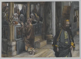 Judas va trouver les Juifs, illustration de La Vie de Notre Seigneur Jésus-Christ, 1886-94