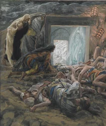 Marie-Madeleine et les Saintes Femmes au Tombeau, illustration de La Vie de Notre Seigneur Jésus-Christ, 1886-94