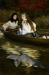 Sur la Tamise, un héron, c.1871-72