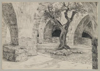 Bâtiment annexe du Couvent Arménien, Jérusalem (illustration de La Vie de Notre Seigneur Jésus-Christ)