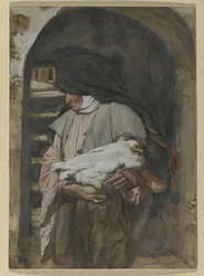 Sainte Anne, illustration de La Vie du Christ, c.1886-94