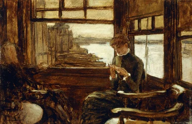 Étude pour le Fils prodigue dans la vie moderne : Le Départ