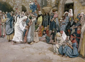 Laissez venir à moi les petits enfants, illustration pour La Vie du Christ, c.1886-96