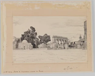 Site supposé du Temple (illustration de La Vie de Notre Seigneur Jésus-Christ)