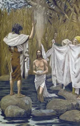 Le Baptême de Jésus - La vie de notre Seigneur Jésus-Christ, par Jacques Joseph (James) Tissot (1836-1902)