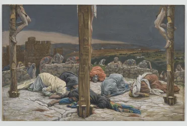 Le Tremblement de Terre, illustration de La Vie de Notre Seigneur Jésus-Christ, 1886-94