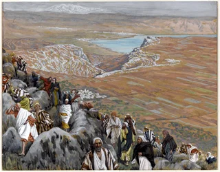 Le peuple cherche à faire du Christ leur roi, illustration pour La Vie du Christ