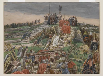 La Procession Approchant du Calvaire, illustration de La Vie de Notre Seigneur Jésus-Christ, 1886-94