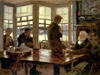 Le Fils Prodigue dans la Vie Moderne : Le Départ, c.1882 (esquisse préparatoire)