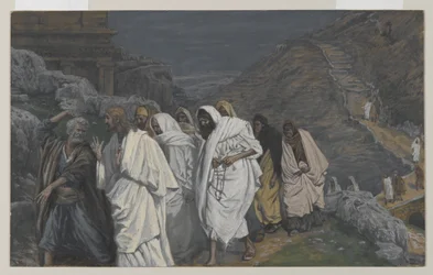 Les protestations de Saint Pierre, illustration de La Vie de Notre Seigneur Jésus-Christ, 1886-94