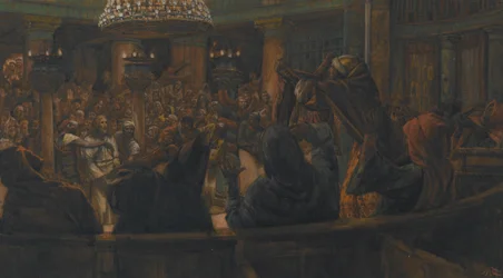 Le Manteau Déchiré - Jésus Condamné à Mort par les Juifs, illustration de La Vie de Notre Seigneur Jésus-Christ, 1886-94