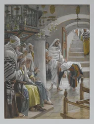 La femme avec une infirmité de dix-huit ans, illustration de La Vie de Notre Seigneur Jésus-Christ, 1886-96