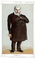 Le seul homme connu pour faire sourire M. Gladstone, 1871