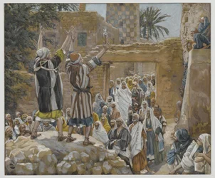 Deux aveugles à Jéricho, illustration de La Vie de Notre Seigneur Jésus-Christ, 1886-96