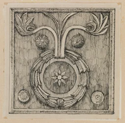 Couronne en bas-relief dans la Mosquée d
