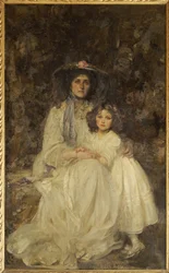 Lady Dickson-Poynder et sa fille Joan, vers 1905