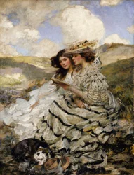 Sur les dunes (Lady Shannon et Kitty)