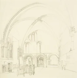Intérieur de la salle capitulaire de la cathédrale de Bristol