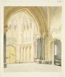 Porche Nord de St Mary Redcliffe, regardant vers le Nord