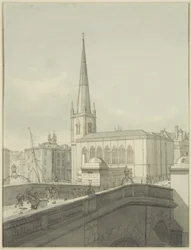 Église St Nicholas et partie du pont de Bristol