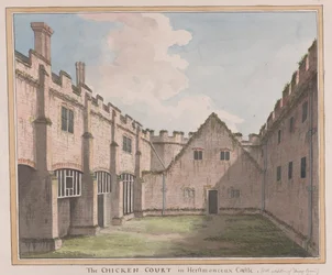 Château de Herstmonceux, East Sussex : la cour des poulets